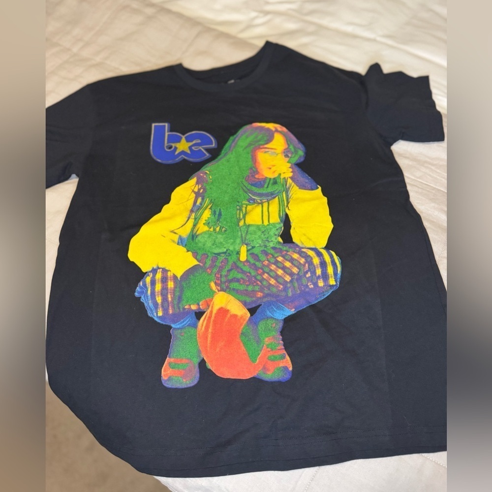 Billie Eilish Offical merch.  Hit me hard and soft